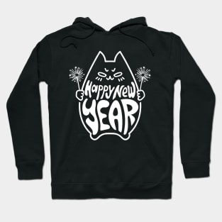 Happy New Year Cat Celebration #1 Hoodie